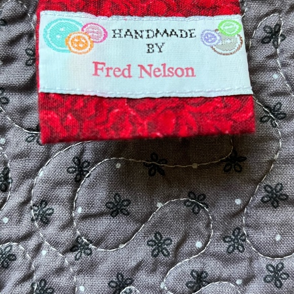 Bald Eagle Soaring Handcrafted Quilt Throw Decorative Gray USA 40” x 38” - Picture 11 of 12